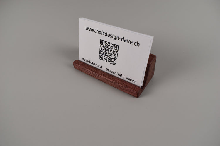 kartenhalter aus holz für visitenkarten 
