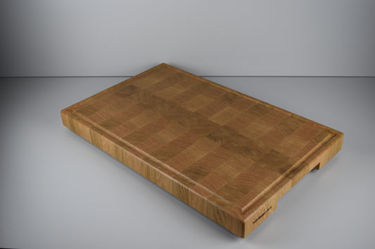 Stirnholz Schneidebrett aus Eiche 50x40 cm