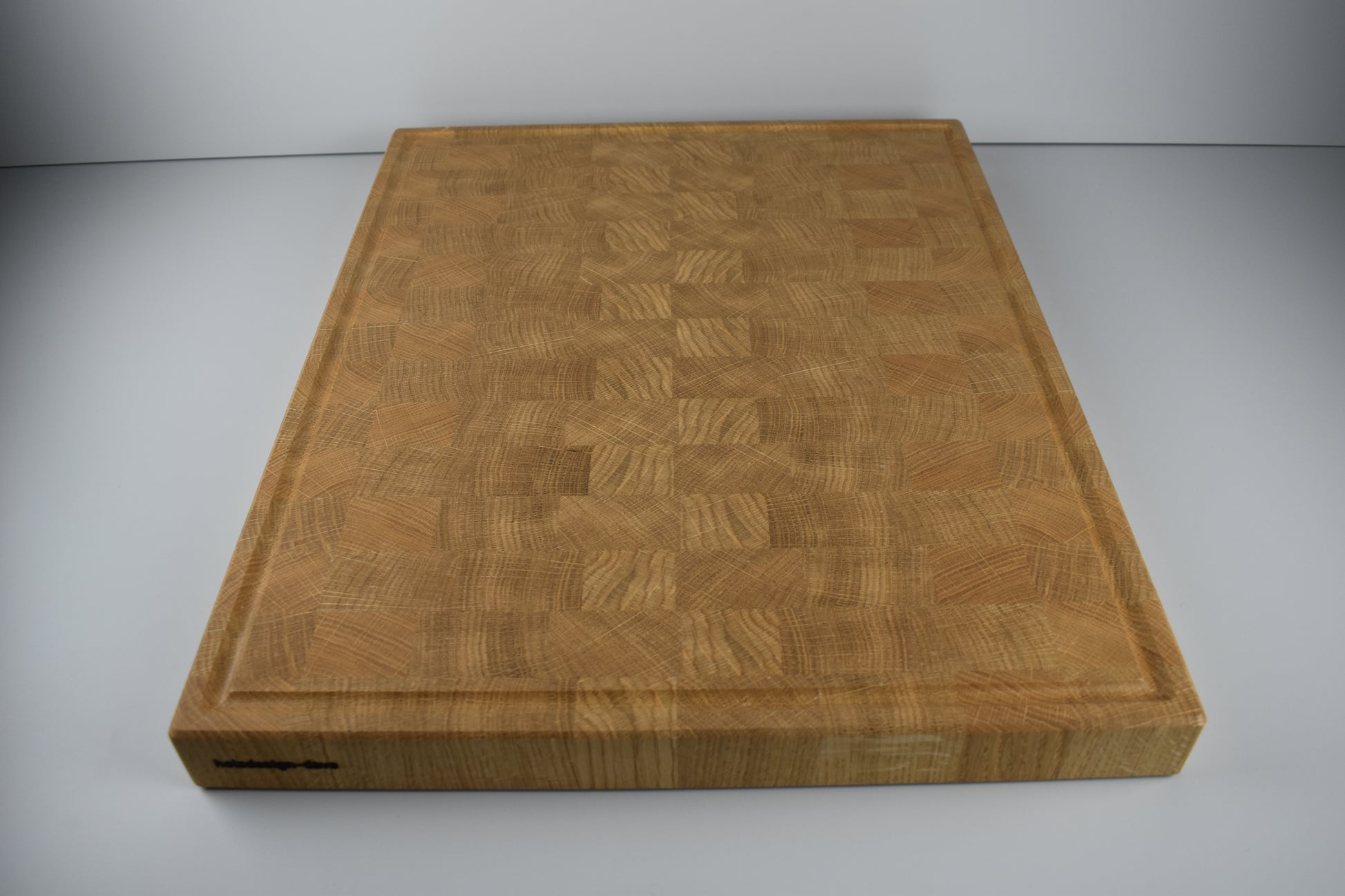 Stirnholz Schneidebrett 50x40 cm mit Saftrille