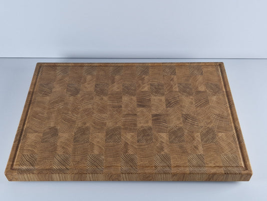Stirnholz Schneidebrett aus Eiche 60x40 cm