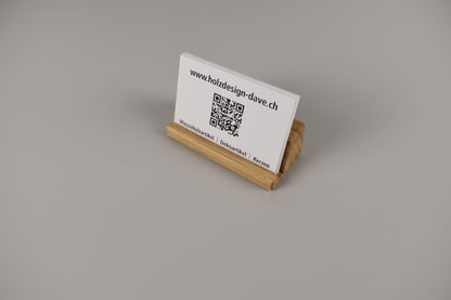 Visitenkartenhalter aus Holz
