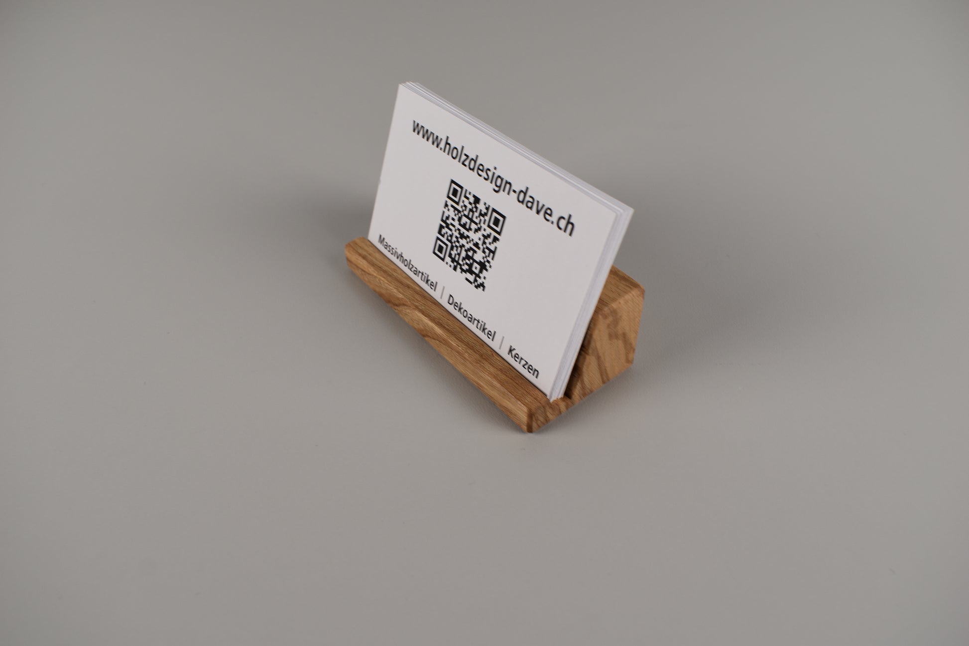 visitenkartenhalter aus esche