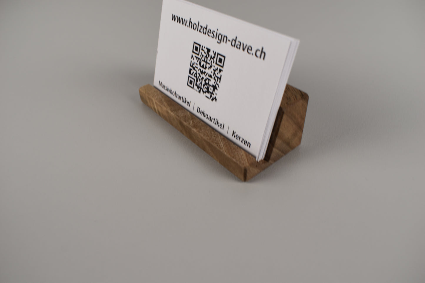 visitenkartenständer holz