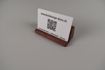 kartenhalter aus holz für visitenkarten 