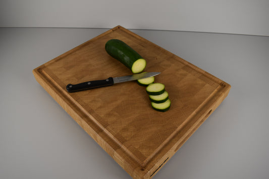 Stirnholz Schneidebrett aus Eichenholz